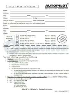 AutoPilot RC-42 CLEAR (Supercell SC-48) Replacement Salt Cell