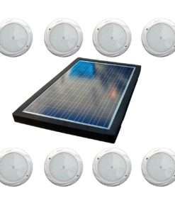 Natural Current NCSCEL220WLTSAN 220-watt Savior Salt System Pool Chlorine Generator and SMD LED Red Green Blue Light