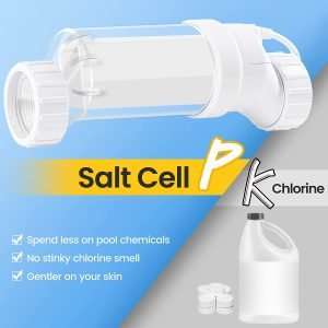 CHLORWORKS Salt Cell - Model No. CWH9A Compatible with Hayward Salt Cell Model No. T-Cell-9, Cell Plates provided by American Company, 1 Year Limited USA Warranty 6