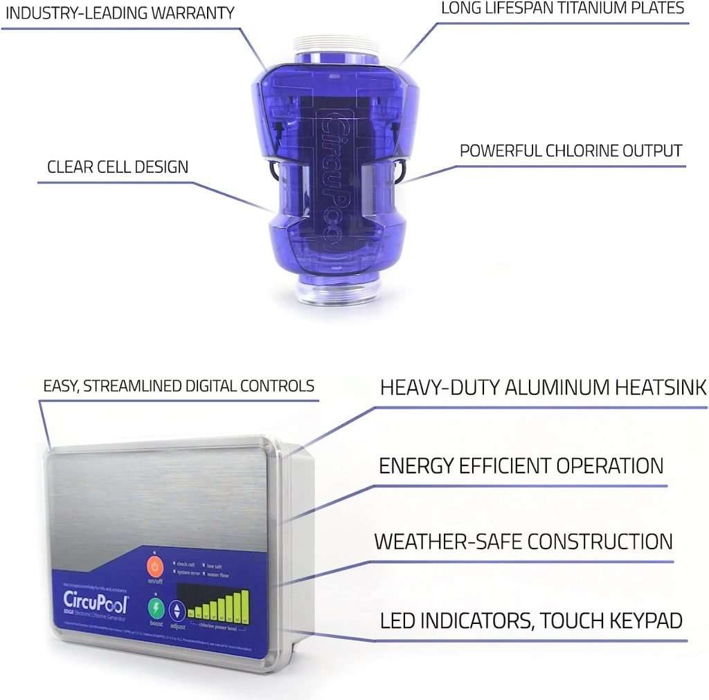 CircuPool EDGE25 Salt Chlorine Generator USAMade