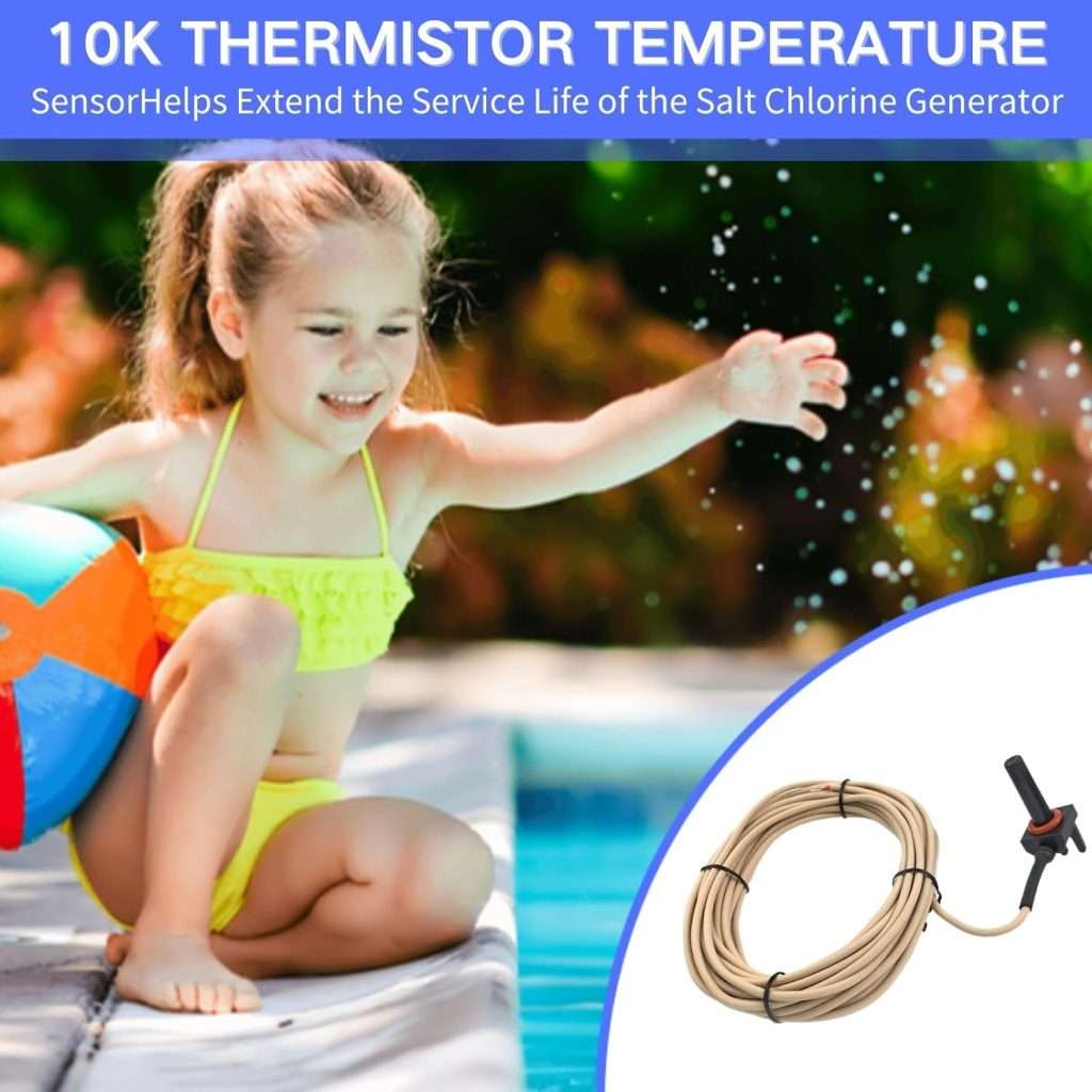 Sensore Temperatura Per Hayward OPT-PC-12, Sostitutivo Per GLX-PC-12-KIT, Con Fascetta