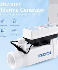 CHLORWORKS Salt Cell - Model No. CWPC60-1, Compatible with Pentair Intellichlor Moldel No. IC60, Salt Chlorine Generator Without Power Center - 6