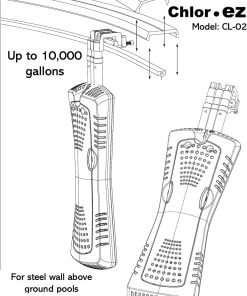 Nu Cobalt Chlor.ez CL02 Saltwater Chlorinator with LED Status Indicator for Above Ground Pool up to 10,000 Gallons. - 5