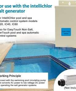 SZHY-LINK 520556 Power Center Replacement Salt Chlorine Generator Systems Compatible with IntelliChlor Pool and Spa Automatic Control System Models - 7