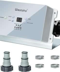Salt Chlorine Generator, Westaho Saltwater Pool System with USA Titanium Cell, Ideal for Above Ground Pools Up to 15,000 Gallons, Keeps Pool Water Clear with Less Maintenance - 1