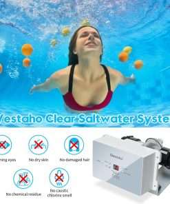 Saltwater Pool System, Westaho Salt Chlorine Generator with USA Titanium Cell, Designed for Above Ground Pools Up to 15,000 Gallons, Keeps Pool Water Clear with Less Maintenance - 2