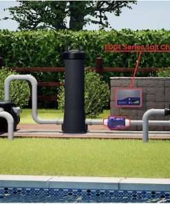 CircuPool EDGE40 Salt Chlorine Generator - USA-Made - 7 Year Manufacturer Warranty - No DIY Install Penalty - 1.7 lb CL Output - Electronic Salt Chlorinator System for Pools up to 40,000 Gallons - 8