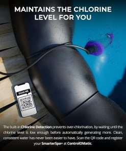 ControlOMatic SmarterSpa+ Saltwater Chlorine Generator with Automatic Chlorine Detection and Mobile App for Spas Up to 2000 Gallons - 3
