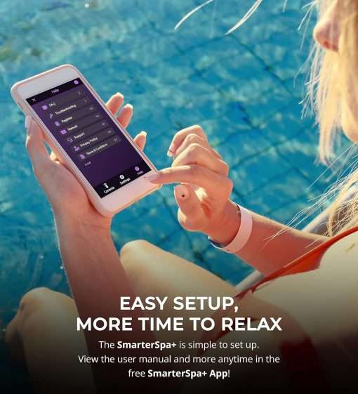 ControlOMatic SmarterSpa+ Saltwater Chlorine Generator with Automatic Chlorine Detection and Mobile App for Spas Up to 2000 Gallons - 5