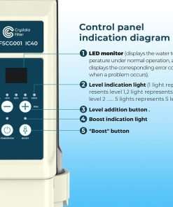 Crystala Filters IC40 Pool Salt Chlorine Generator, Compatible with Pentair 520555 IntelliChlor IC40 Salt Chlorine Generator, up to 40,000 Gallon Pool - 5