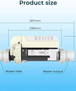 Crystala Filters IC40 Pool Salt Chlorine Generator, Compatible with Pentair 520555 IntelliChlor IC40 Salt Chlorine Generator, up to 40,000 Gallon Pool - 6