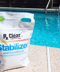 Rx Clear Swimming Pool Salt Water Generator Opening Kit - for Above or In-Ground Pools - Up to 30,000 Gallons of Water - Includes Stabilizer - 2