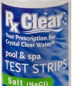 Rx Clear Swimming Pool Salt Water Generator Opening Kit - for Above or In-Ground Pools - Up to 30,000 Gallons of Water - Includes Stabilizer - 5