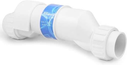 XtremepowerUS 15K Salt Chlorination System for In-Ground Pools up to 15,000 Gallons Flow Switch Cell Fitting Complete System, White - 2