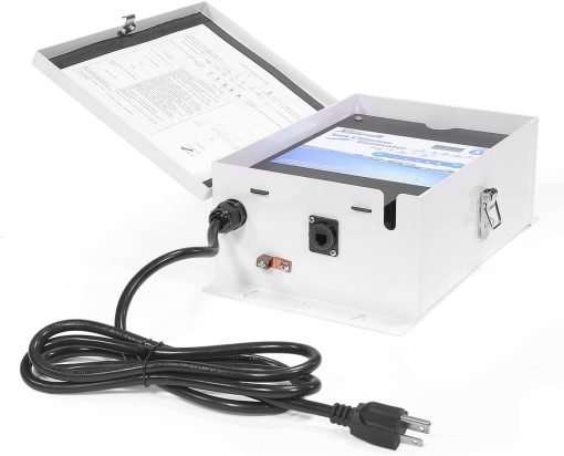 XtremepowerUS 15K Salt Chlorination System for In-Ground Pools up to 15,000 Gallons Flow Switch Cell Fitting Complete System, White - 3