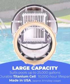 XtremepowerUS Replacement Salt Cell for Pool for Swimming Pool In-Ground Chlorinator System Cell Compatible Cell Plate up to 25,000 Gallons - 2