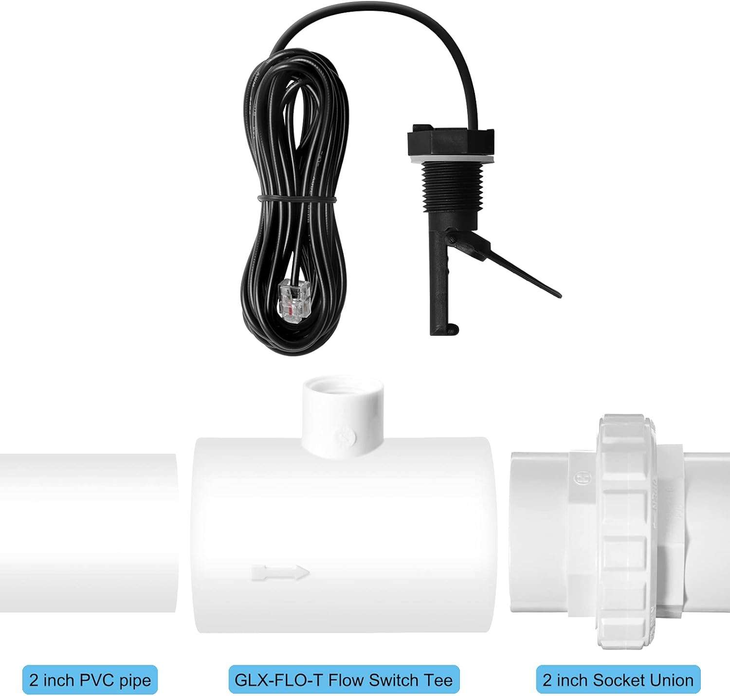 EXCELFU Flow Switch for Hayward Goldline Salt Chlorine