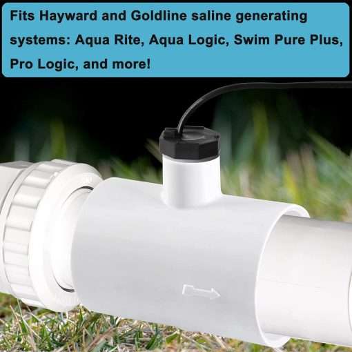 EXCELFU Flow Switch for Hayward Goldline Salt System, Flow Sensor for Hayward Salt Cell and Chlorine Generator System, Flow Switch Assembly GLX-FLO-RP with Tee for Hayward Aqua Rite - 5