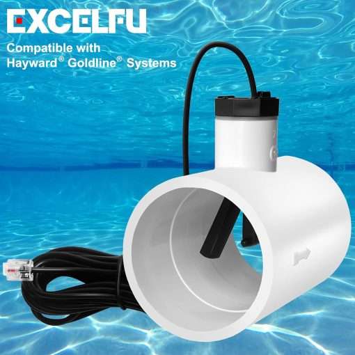 EXCELFU Flow Switch for Hayward Goldline Salt System, Flow Sensor for Hayward Salt Cell and Chlorine Generator System, Flow Switch Assembly GLX-FLO-RP with Tee for Hayward Aqua Rite - 6