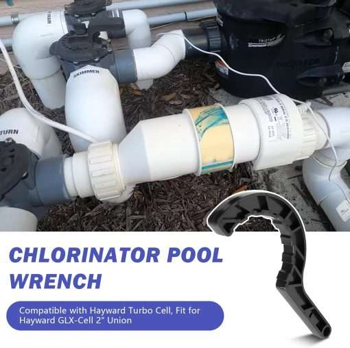 Salt Cell Wrench Compatible with Hayward Turbo Cell, Fit for Hayward GLX-Cell 2 Union - Salt Water Chlorinator Pool Tool (15 Pads) - 2