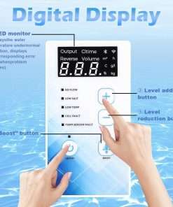 Salt Chlorine Generator - Up to 30,000 Gallons Pool, Compatible with Hayward Salt Cell Model No. T-Cell-9, Long-lasting Salt Water Pool Chlorinator System with Smart Digital Panel - 2