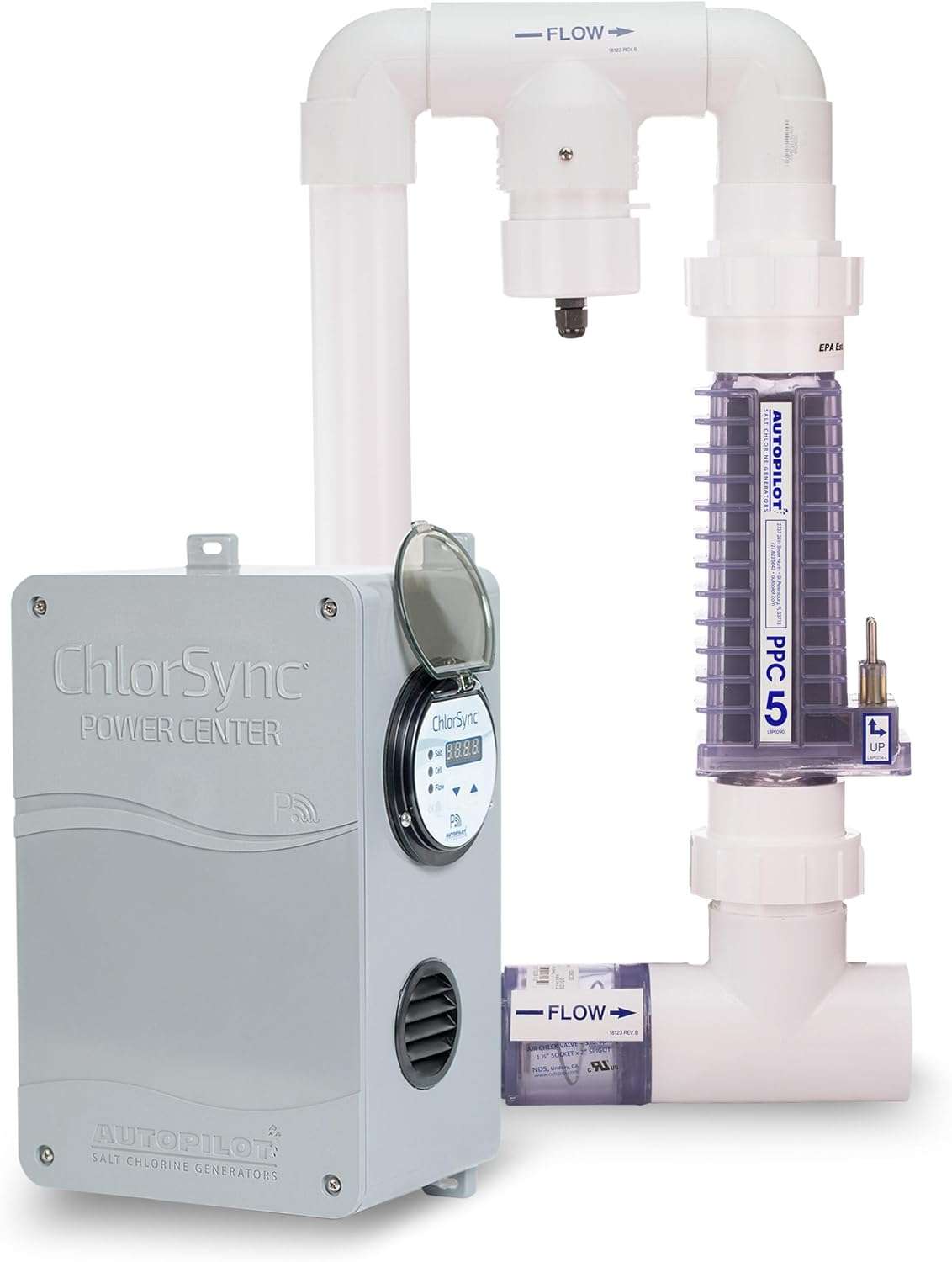 AutoPilot CPB0005A ChlorSync® Gen II + PPM5 PPC5 Manifold Salt Chlorine Generator