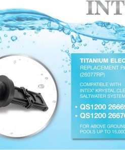Intex Replacement Part 11904 Titanium Electrode for ECO6110 Krystal Clear Saltwater Chlorine System, Part Only - 2