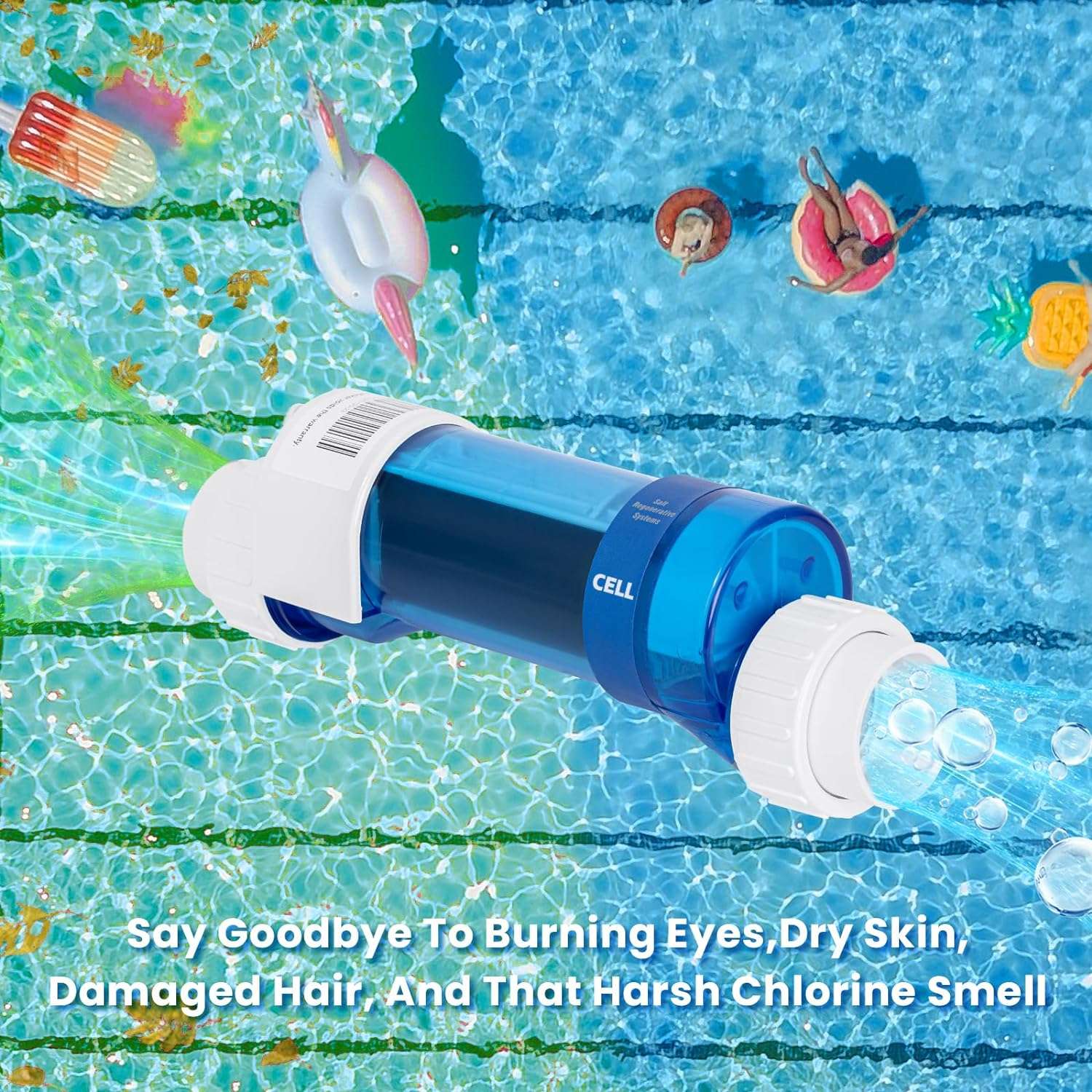 Rula Salt-Cell, Compatible with Hayward T-Cell-15, Cell Replacement for Pool up to 40,000 Gallons - 5