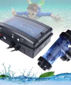 Pool Saltwater Chlorinator, 15-20-30-50 g-h Automatic Cleaning Salt Water Pool Chlorine Generator System, Chlorine Generator Chlorinator, 10-40℃ Water Temperature Protection,50g-h - 1