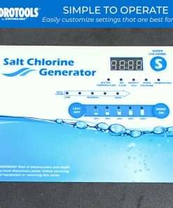 SWIMLINE HYDROTOOLS 87615 Salt Water Chlorine Generator System For Pools Up To 15K Gallons, 7 Titanium Plates 0.8 Lbs CL Output, Universal Compatibility Easy Install - 4