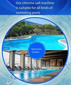 Swimming Pool Chlorinator, Salt Water Pool Chlorine Generator Device, 15-20-30-50g-h Salt Water SPA Chlorinator Device, for Swimming Pool,Spa Water Treatment Machines - 5