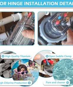 KOONDHEEND 35 Electrode Replacement for Select Zodiac AquaPure Ei Series Electronic Salt Water Chlorine Generator OEM#R0511400 - 7