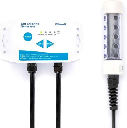 XtremepowerUS Saltwater Chlorine Generation System for Spas and Hot Tubs Up to 3,000 Gallons, Chemical-Free, Converts Any Spa to Saltwater System - 1
