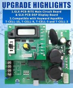 GLX-PCB-RITE & GLX-PCB-DSP PCB Main Circuit Board & PCB Display Board Compatible with Hayward Goldline AquaRite Salt Chlorine Generators - 4