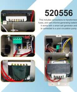 Pool Cleaner 520556 Power Center Compatible with IntelliChIor Pool and Spa Automatic Control System Models IC20, IC40, IC60 for Salt ChIorine Generator Systems - 4