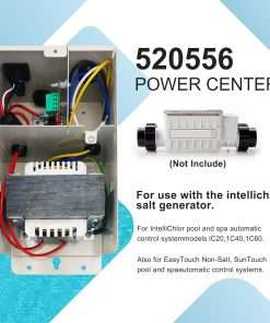 Pool Cleaner 520556 Power Center Compatible with IntelliChIor Pool and Spa Automatic Control System Models IC20, IC40, IC60 for Salt ChIorine Generator Systems - 6