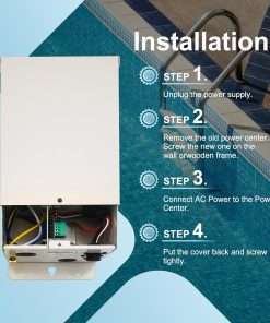 Pool Cleaner 520556 Power Center Compatible with IntelliChIor Pool and Spa Automatic Control System Models IC20, IC40, IC60 for Salt ChIorine Generator Systems - 7