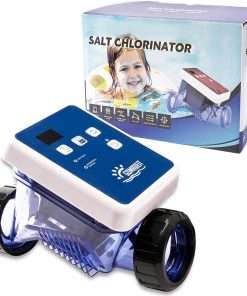 Salt Water Chlorine System, Salt Chlorine Generator for Above Ground Pool Up to 6000 Gallon Pools, with Titanium Cell and LED Control Panel, SR050 - 1
