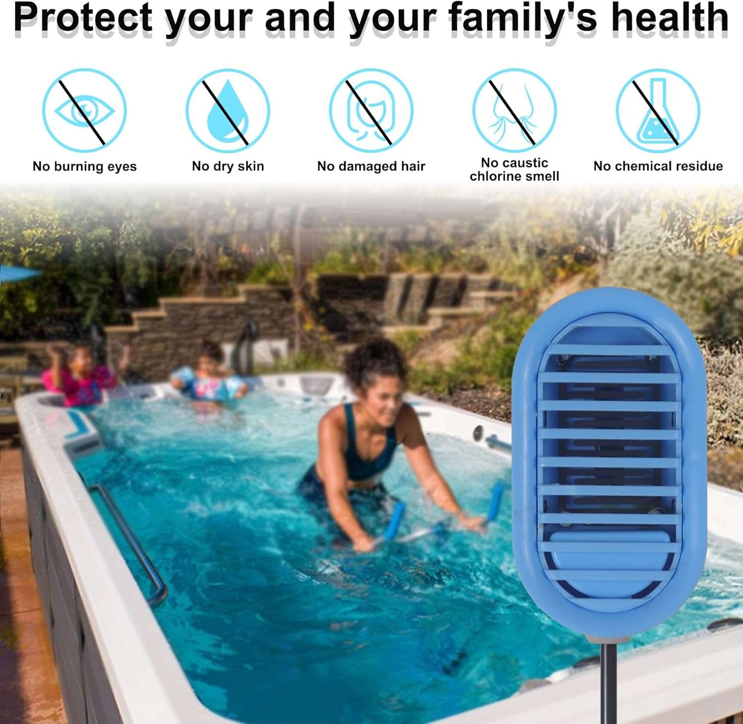 Spa Salt Water System，Salt Chlorine Generator,Saltwater Chlorine Generator for Hot Tubs & Swim Spa, Chemical-Free，Convert Any Spa into A Saltwater Chlorine System - 4