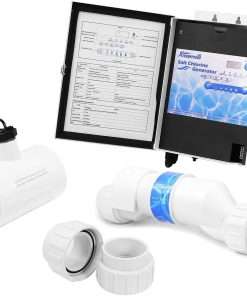XtremepowerUS 25,000 Gallon Salt System, Universal Pool Salt Chlorination Complete System, Includes Control Panel, Flow Switch, Salt Cell - 1