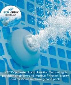 Intex QS200 Krystal Clear Saltwater Chlorine System for Above Ground Pools- Keeps Water Clear – Reduces Chemical Use – Sleek Control Panel with Buttons – Up to 2200 Gallon Pools - 4