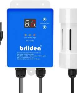 Salt Chlorine Generator, Briidea Chlorine Generator with USA-Made Titanium Cell, Ideal for Hot Tubs & Swim Spas Up to 2000 Gallons, Chemical-Free & Cost-Effective Maintenance