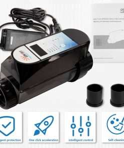 Salt Pool Chlorinator System, Salt Chlorine Generator for Above Ground Pool, Up to 25,000 Gallons Pool, Built in Wi Fi and Saltwater Swimming Pool System with Salinity Display - 2