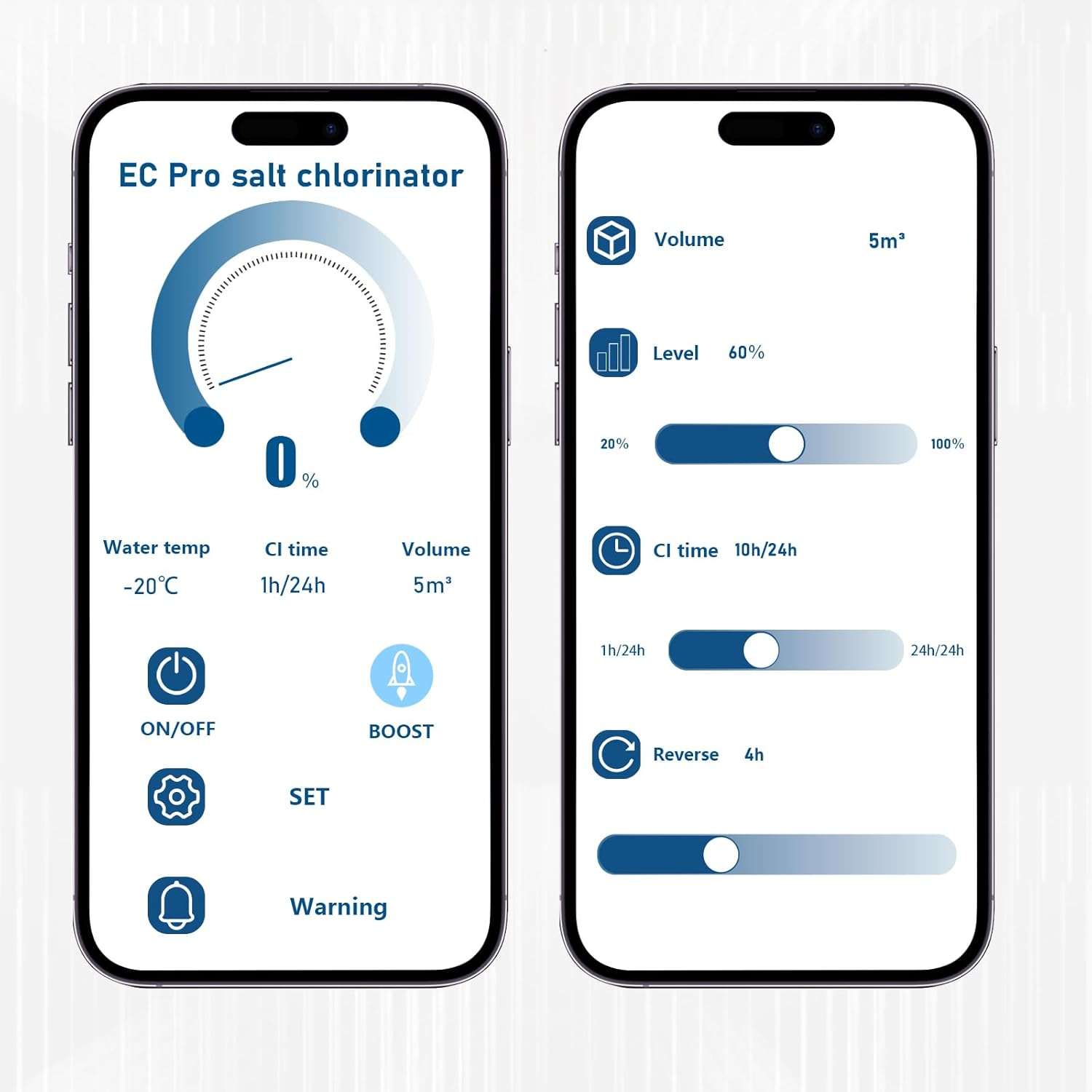 Salt Pool Chlorinator System, Salt Chlorine Generator for Above Ground Pool, Up to 25,000 Gallons Pool, Built in Wi Fi and Saltwater Swimming Pool System with Salinity Display - 5
