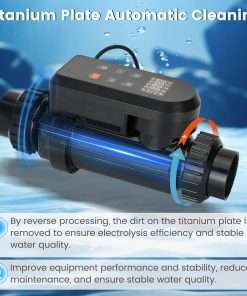 Salt Water Chlorination System for Swimming Pools, Up to 25,000 Gallons Pool, Built-in Wi-Fi & App Remote Control, Salt Water Pool Chlorinator System with Smart Digital Panel - 5