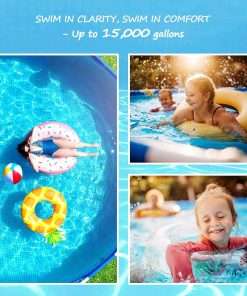 Saltwater Pool System, Westaho Salt Chlorine Generator with USA Titanium Cell for Above Ground Pools Up to 15,000 Gallons, Compatible with Intex Pool, IP 66 Waterproof - 7