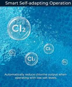Smart Saltwater Pool Chlorinator System with Five Year Warranty-App Remote Control & Titanium Plate Self-Cleaning WiFi Salt Chlorine Generator for Pools up to 22,000 Gallons - 6
