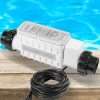 520555 Salt Chlorine Generator Cell, Suitable for Pools Up to 40,000 Gallons, Includes 15 Cable 2 PVC Unions - 1