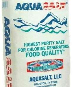 Aquasalt-40 Swimming Pool and Spa Chlorine Generator Salt-40 lbs. Pound, White