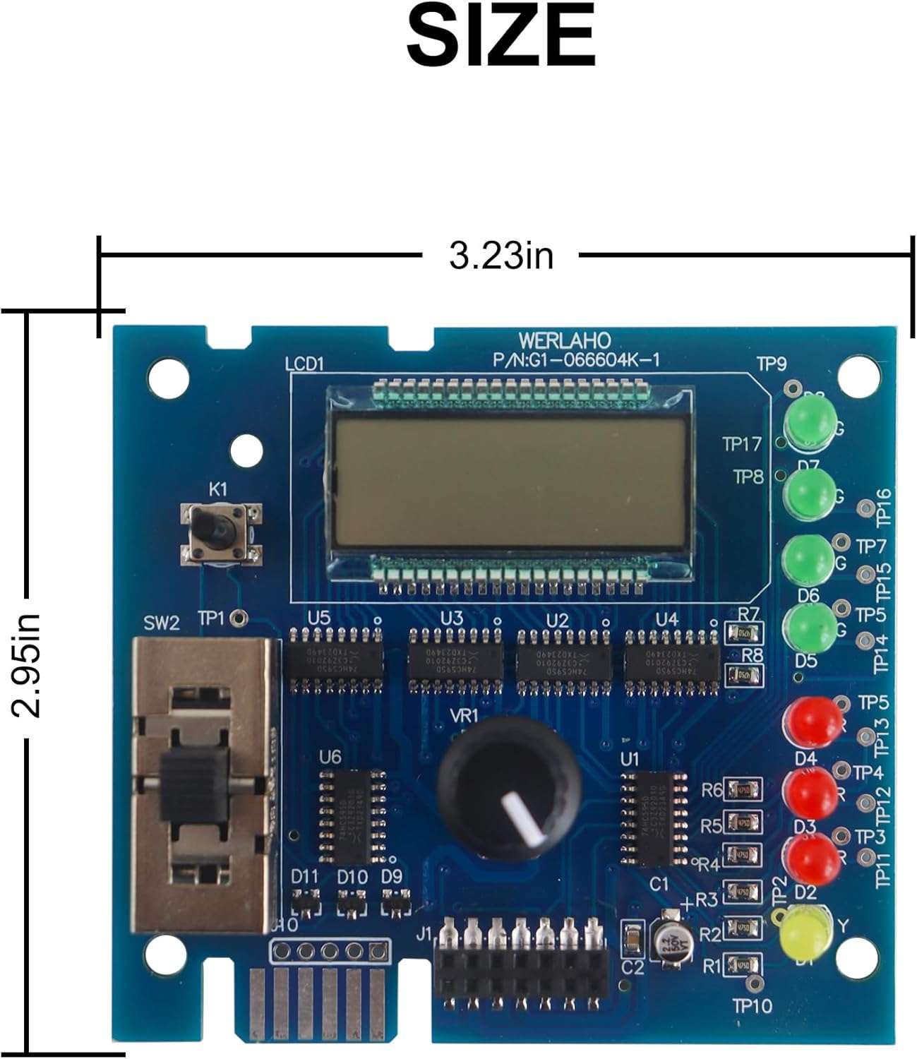 GLX-PCB-DSP Display Board Display Replacement for Hayward Goldline Aqua-Rite and Aqua-Trol Salt Chlorine Generators with 1 Year Warranty - 5
